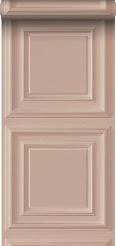 Origin Wallcoverings eco-texture vliesbehang wandpanelen oudroze - 347829 - 53 cm x 10,05 m