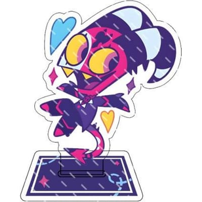 Anime Hazbin Hotel Alastor Morningstar Cosplay Support Acrylique Figure Cartoon Debout Cadeau d'Anniversaire Sac Décoration Collection Pour 8cm