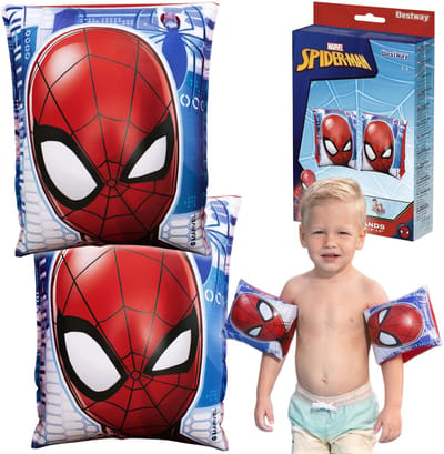 MARVEL SpiderMan Opblaasbare zwemarmbanden, zwemvleugeltjes voor kinderen 23x15cm