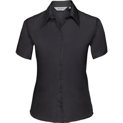 Russell Collectie Dames/Dames Korte Mouwen Ultiem Niet-Ijzershirt (Zwart)