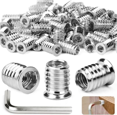 M5 x 15mm Schroefmoeren - 30 Stuks Galvaniseerde Schroefmoeren voor Hout, Staal en Composiet Materialen