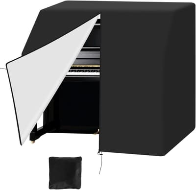 Pianohoes Rechtopstaand - Pianobeschermhoes - Instrument Beschermen - Volledige Afdekking - 153 x 60 x 110 cm - Zwart
