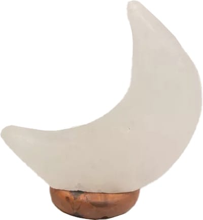 Zoutlamp Maan - Wit - Met Aan/Uit Schakelaar - Led Lampje