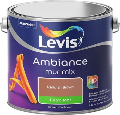 Levis - Ambiance Mur Extra Mat Mix - Reddish Brown - Mengverf - 2,5 L