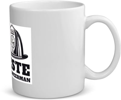 Beste brandweerman Mok met opdruk - beste brandweerman - collega - cadeau - 350 ML inhoud