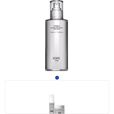 IOPE NIEUW XMD Stem³ Clinical Recovery Emulsie 130ml Hydraterende & Huidherstel Set white