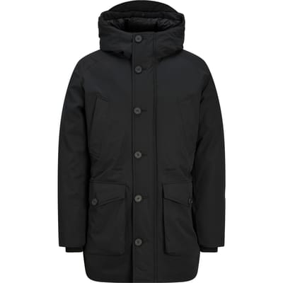 Jack & Jones - Heren Jas winter City Parka - Zwart - Maat XS
