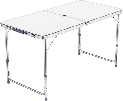 Opvouwbare Tafel - Picknicktafel Campingtafel - Buitenactiviteiten Tuin - Verstelbaar Lichtgewicht - Compact Opvouwbaar - Grijs