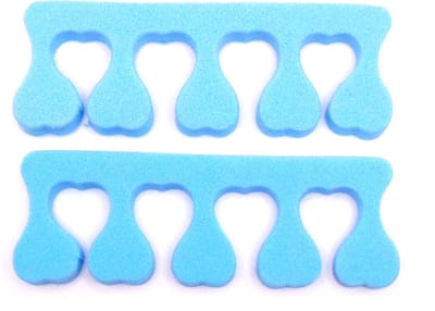 Nagelspreider licht blauw verpakt per 2 stuks