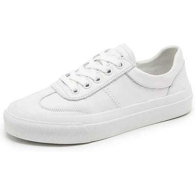 Leren Witte Schoenen Nieuwe Platte Casual Leren Schoenen voor Zwangere Vrouwen Lente en Herfst Enkele Schoenen Verpleegkundigen Instappers Damesschoenen 40