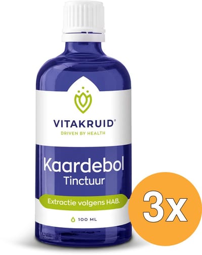 3x Vitakruid Kaardebol Wortel Tinctuur Extractie volgens HAB (100 ml)