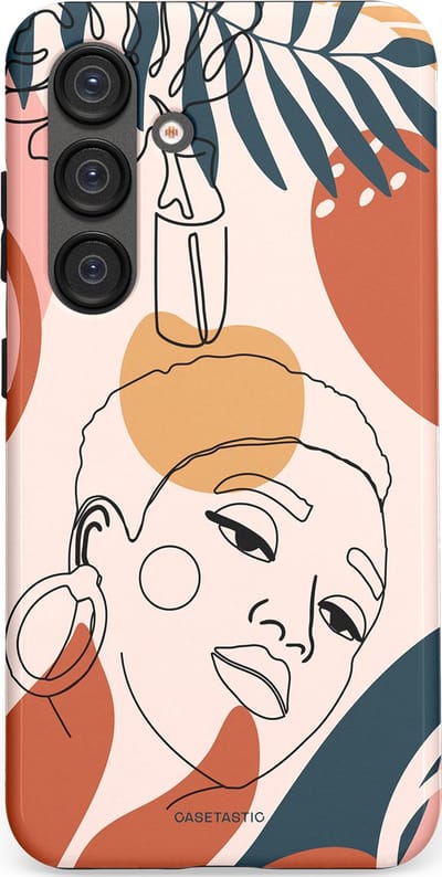 Casetastic Hoesje Geschikt voor Samsung S25 - Stijlvolle Beschermende Duo-layer Case - Ochtend blush