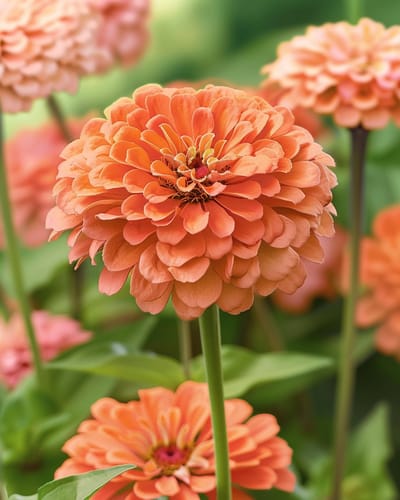2 sets - Zinnia Eldorado Zaden Zinnia Elegans Eenjarig