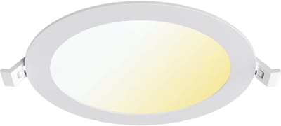 LED Downlight Inbouwspot - Brinton Thin - 12W 1120lm 120° Bundelhoek - Aanpasbare Lichtkleur 3000K-4000K-6500K - IP40 - Rond - Wit - Ø170mm Buitenmaat - Ø150mm Zaagmaat