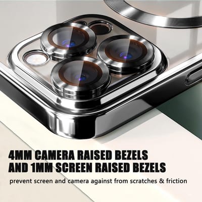 Hoesje Geschikt voor: iPhone 14 Magsafe Compatible - Zwart - Back Cover met ingebouwde camera glas bescherming
