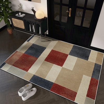 Moderne lichte luxe entreemat entreemat huishoudelijke deurmat absorberende antislipmat stofvrij tapijt 60 * 90cm imitation cashmere