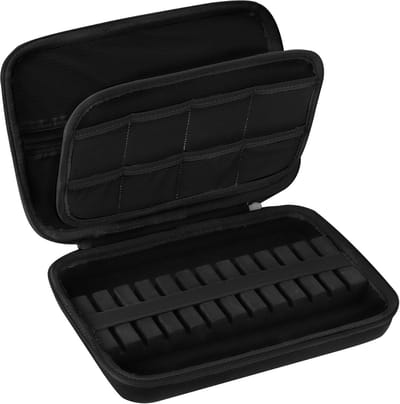 Robuuste Beschermhoes voor 12 Steeltip Darts - Stevige Opbergkoffer Zwart