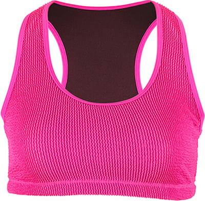BECO crinkle bikini topje - roze - maat 36