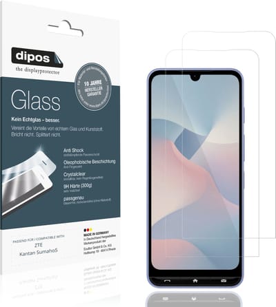 dipos – 2x Pantserfolie geschikt voor ZTE Kantan Sumaho5 | 9H Screenprotector