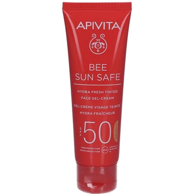 Apivita Bee Sun Hydra Fresh Tinted Face Gel Cream Spf50 50ml