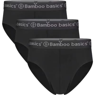 Comfortabel & Zijdezacht Bamboo Basics Slips James (3-pack) - Zwart - S