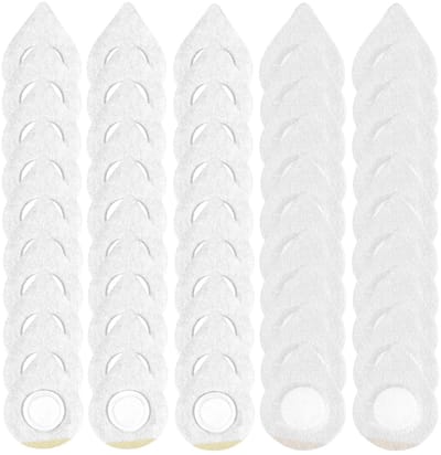Dailygoods- Navelpleisters 50 Stuks - Zelfklevende Castoroliepleisters - Druppelvormige Navelpleisters - Ademend Microvezel - 7 x 9 cm - Eenmalig Gebruik - Oliepleisters