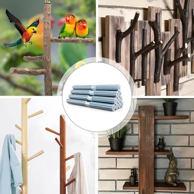 Torx M6 Stickschroeven 80 mm - 15 Stuks Dubbelzijdige Dowel Schroeven voor Houten Meubels, Hengelelementen en Stevige Verbindingen