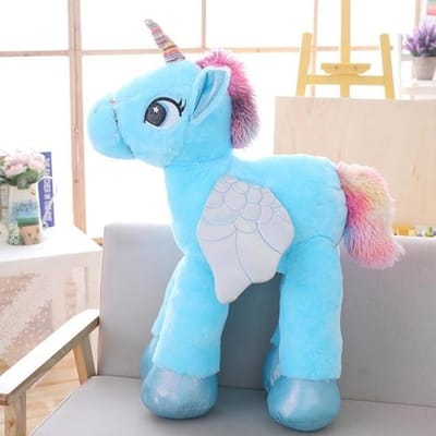 1 st 50 /60 /90 cm Kawaii Eenhoorn Pluche Speelgoed Gigant Knuffeldier Paard Speelgoed Voor Kinderen Zachte Pop Woondecoratie Liefhebber Verjaardagscadeau 60cm
