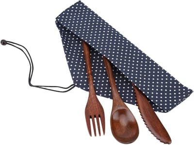 Houten Lepels en Vorken Set voor Eten, Keukenaccessoires voor Diner en Presentatie, Duurzaam en Functioneel