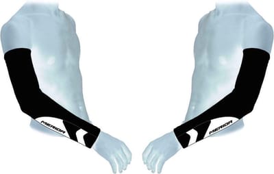 ARMWARMERS ZWART/WIT 3XL