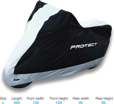 Motorhoes Large - Big sport en cruiser motoren - Large - Grijs met zwart