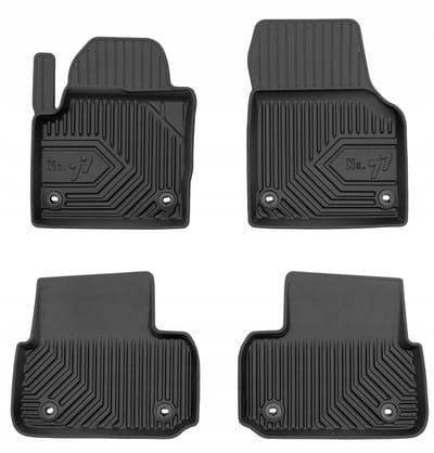 No.77 Premium Rubberen Mattenset - Geschikt voor Land Rover Discovery Sport (L550) vanaf 2014 - 4-delig - TPE - Zwart - FROGUM