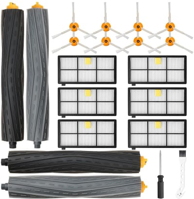 Dailygoods- Accessoires 20-delig - Hoofdborstel - Filters - Zijborstels - Reinigingsborstel - Compatibel met iRobot Roomba 800/900 Serie - Stofzuigeraccessoires