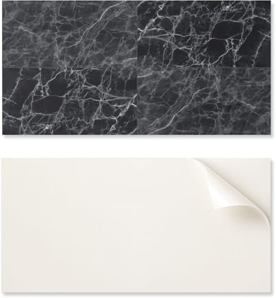 Vinyl wandpaneel voor moderne interieurdecoratie 100x50 cm marmerpatroon met aderen