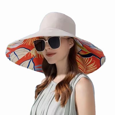 Dames Hoed Tropical XL - Zonnehoed - Dubbelzijdig Draagbaar - Zonbescherming
