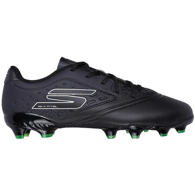 Skechers Stevige grondvoetbalschoenen voor kinderen (Zwart)