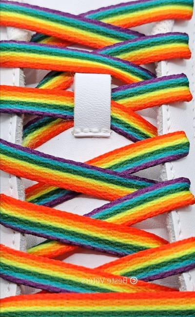 *** Schoenveters Regenboog kleuren, multicolor opties en een lengte van 120 cm, zijn onze schoenaccessoires een perfect cadeau voor iedereen. ***