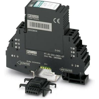 Phoenix Contact 2800980 PT-IQ-2X2-24DC-UT Overspanningsveilige afleider Overspanningsbeveiliging voor: Verdeelkast 10 kA 1 stuk(s)