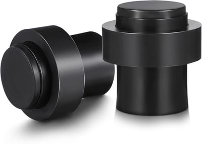 Deurstopper Sets - Muur beschermers - Schade voorkomen - Roestvrij staal - 5.5x4.5x3.2cm - Zwart