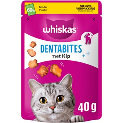 Whiskas Dental Treats - Verwensnacks - Kip 40 g