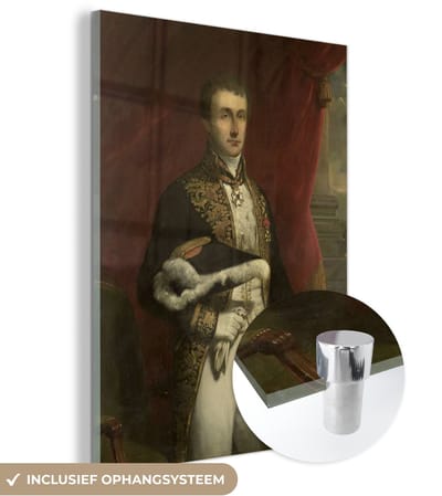 ® Glasschilderij 120x160 cm - Schilderij acrylglas - Pieter Merkus - Schilderij van Jan Willem Pieneman - Foto op glas - Muurdecoratie woonkamer - Wanddecoratie slaapkamer - Schilderijen