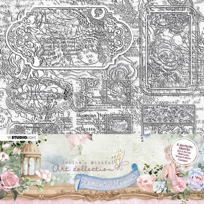 Studio Light Romantic Moments Acetate Sheets Tickets & Grunge