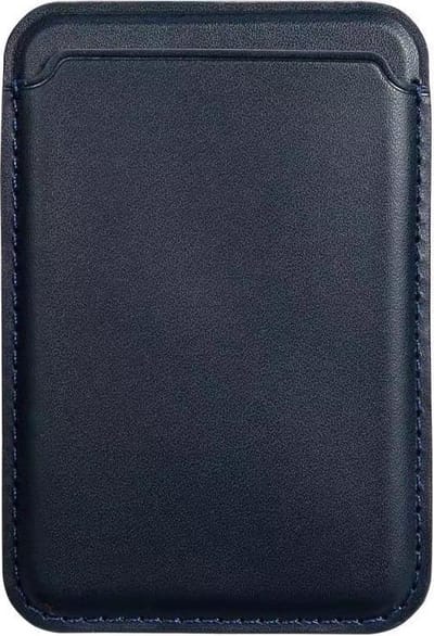 PU Lederen Kaarthouder voor iPhone 12/13/14/15/16/17 Series – Blauw