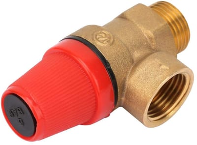 Allecto - Veiligheidsventiel - G1/2 inch - Duurzaam messing - 3 bar - Sterke lekdichtheid - Geschikt voor ketels - Compact formaat