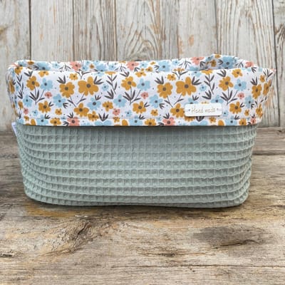 Lovely Stitches Commodemandje Flower Power Oudgroen