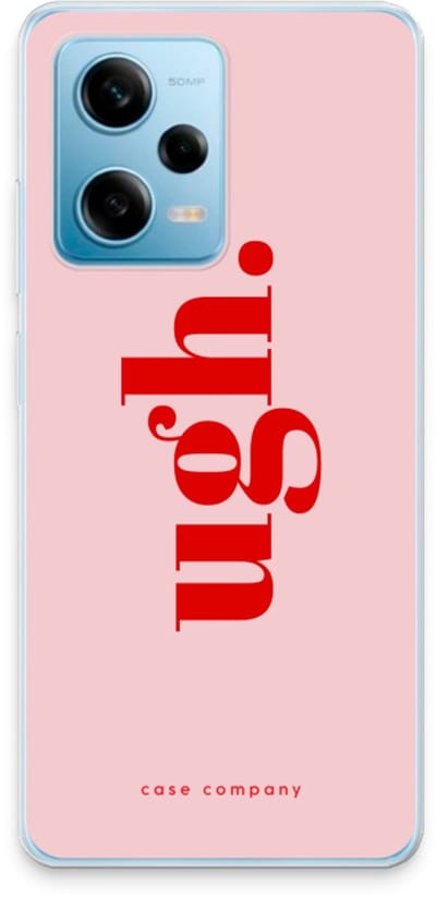Case Company® - Hoesje geschikt voor Xiaomi Redmi Note 12 Pro 5G hoesje - Ugh - Soft Cover Telefoonhoesje - Bescherming aan alle Kanten en Schermrand