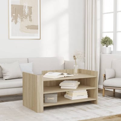 vidaXL - Salontafel - 100x50x50 - cm - bewerkt - hout - sonoma - eikenkleurig