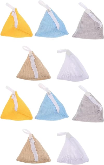 Waszak Set - Kleding Netten - Delicate Stoffen Wassen - Geavanceerde Bescherming - 10 Stuks - Diverse Kleuren