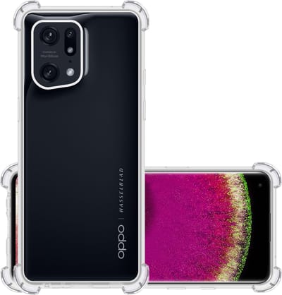 Hoesje - Geschikt voor OPPO Find X5 - Sterk & Shockproof - Siliconen Case - Back Cover - Telefoon Hoes Shock Proof - Transparant