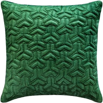 Set van 2 Decoratieve Kussenshoes Smeedgroen Fluweel 60x60cm Geometrisch Modern Woonkamer